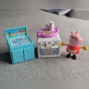 Peppa Pig Kitchen Playset with Blue Sink and White Stove